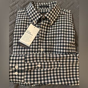 Brand New Pendleton Button Shirt - Dark Teal/white Plaid
